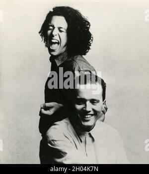 Groupe de pop anglais Tears for Fears, années 1980 Banque D'Images