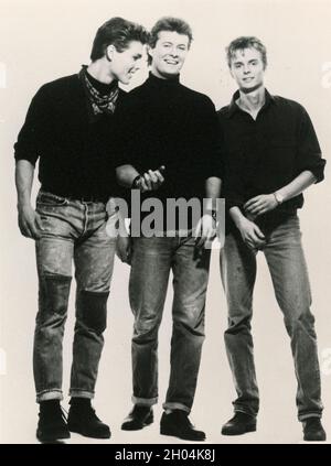 Groupe de pop norvégien A-Ha, années 1980 Banque D'Images