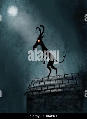 L'illustration de Jersey Devil Banque D'Images