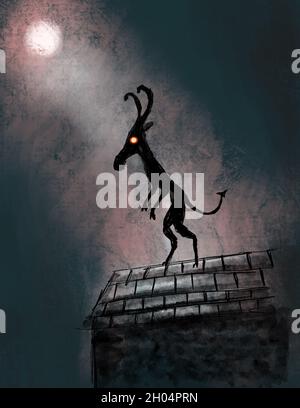 L'illustration de Jersey Devil Banque D'Images