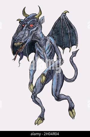 L'illustration de Jersey Devil Banque D'Images