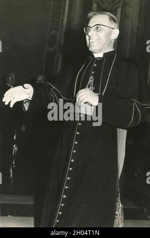 Église catholique italienne Cardinal Ugo Poletti, années 1970 Banque D'Images