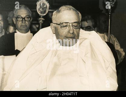 Église catholique italienne Cardinal Ugo Poletti, années 1970 Banque D'Images