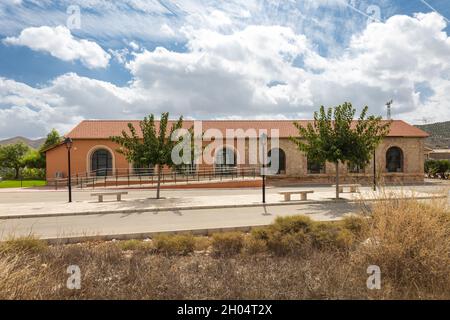 Ancienne gare ferroviaire à Almanzora, vallée d'Almanzora, Andalousie, Espagne Banque D'Images