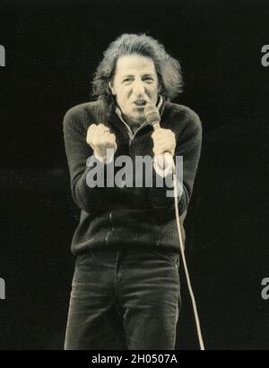 Giorgio Gaber, chanteur et écrivain italien, années 1970 Banque D'Images