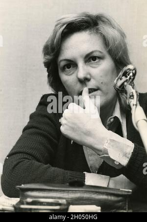 Le réalisateur et scénariste italien Liliana Cavani, années 1970 Banque D'Images