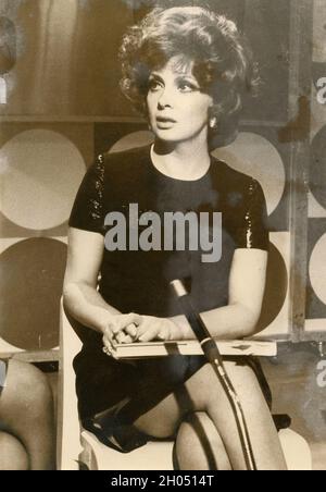 L'actrice italienne Gina Lollobrigida, années 1970 Banque D'Images