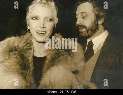 L'actrice italienne Mariangela Melato et l'acteur Luca Ronconi, années 1970 Banque D'Images