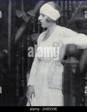 Suzanne Lenglen, joueuse française de tennis, années 1920 Banque D'Images