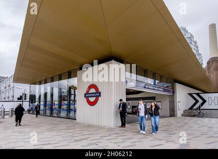 Station de métro Battersea Power Station, Londres, Royaume-Uni Banque D'Images