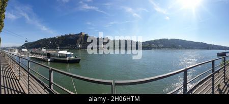 Koblenz - Konrad-Adenauer-Ufer Banque D'Images