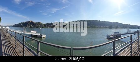 Koblenz - Konrad-Adenauer-Ufer Banque D'Images