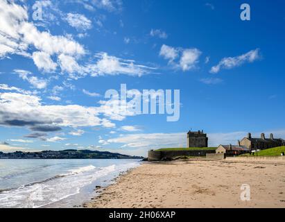 Château de Broughty, Broughty Ferry, près de Dundee, Écosse, Royaume-Uni Banque D'Images