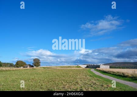 Le centre d'accueil du champ de bataille de Culloden, à Culloden, près d'Inverness, en Écosse, au Royaume-Uni Banque D'Images