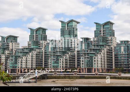 St George Wharf, Londres, Royaume-Uni Banque D'Images