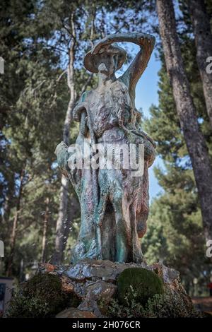 Hermitage Mare de Déu de Gràcia (Virgen de Gracia) style baroque du XVIe siècle avec l'ancien Saint patron de la ville de Vila-Real, Castellon, Espagne Banque D'Images