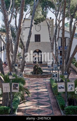 Hermitage Mare de Déu de Gràcia (Virgen de Gracia) style baroque du XVIe siècle avec l'ancien Saint patron de la ville de Vila-Real, Castello, Espagne Banque D'Images