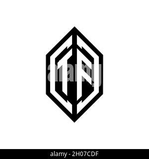 Logo TF avec modèle de conception de monogramme à vecteur de forme géométrique isolé sur fond blanc Illustration de Vecteur