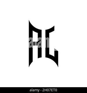 Logo ai avec forme géométrique vecteur modèle de conception monogramme isolé sur fond blanc Illustration de Vecteur