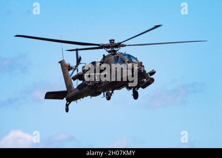 Volkel, pays-Bas - 15 juin 2013 : hélicoptère militaire à la base aérienne.Opération de vol par force aérienne.Aviation et aéronefs.Défense aérienne.Secteur militaire Banque D'Images