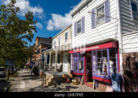 Cold Spring est un village historique situé sur la rivière Hudson dans l'État de New York, aux États-Unis Banque D'Images