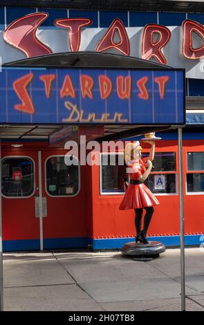 Stardust Diner Facade, Times Square, NYC, Etats-Unis 2021 Banque D'Images