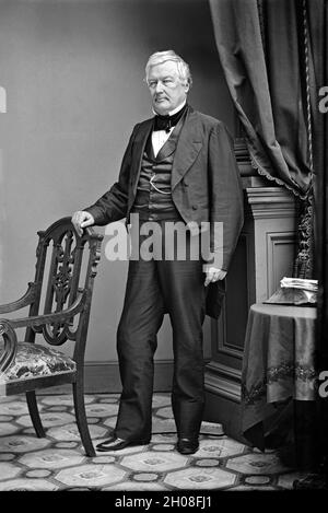 Millard Fillmore (1800-1874), 13e président des États-Unis 1850-1853, 12e vice-président des États-Unis 1849-1850, Portrait intégral, Mathew Brady Studio, 1860's. Banque D'Images