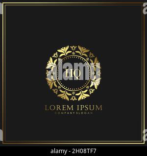 Modèle de logo de luxe lettre initiale du siège social en vecteur pour les restaurants, les royalties, les boutiques, les cafés, les hôtels, les héraldiques, les bijoux, la mode et autres illustrations vectorielles Illustration de Vecteur