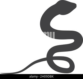 Modèle d'illustration vectorielle du logo Snake Illustration de Vecteur
