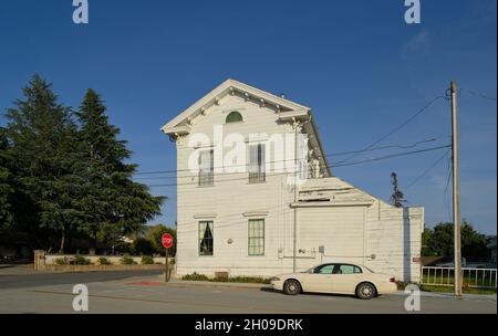 Centre-ville de San Juan Bautista, CA Banque D'Images