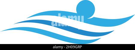 Vecteur ilustraation logo natation sport Illustration de Vecteur
