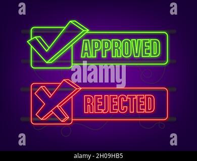 Faites-vous et mettez-vous comme des pouces vers le haut ou vers le bas.Icône néon.Illustration du stock vectoriel Illustration de Vecteur