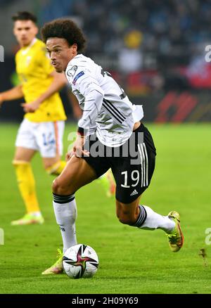 Qualification à la coupe du monde, Volksparkstadion Hamburg: Allemagne contre Roumanie; Leroy Sane (GER) Banque D'Images