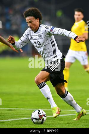 Qualification à la coupe du monde, Volksparkstadion Hamburg: Allemagne contre Roumanie; Leroy Sane (GER) Banque D'Images