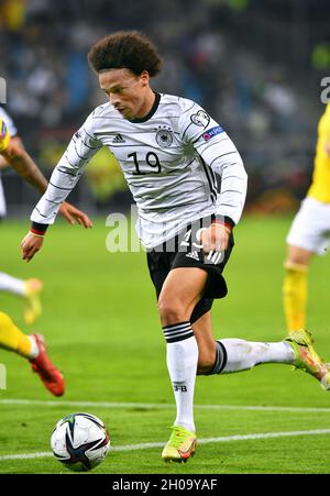 Qualification à la coupe du monde, Volksparkstadion Hamburg: Allemagne contre Roumanie; Leroy Sane (GER) Banque D'Images