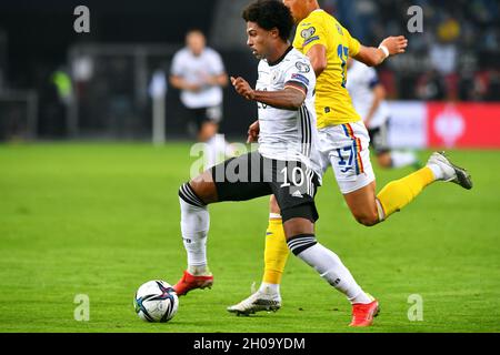 Qualification en coupe du monde, Volksparkstadion Hambourg: Allemagne contre Roumanie; Serge Gnabry (GER) Banque D'Images