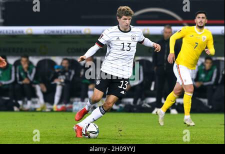 Qualification en coupe du monde, Volksparkstadion Hambourg: Allemagne contre Roumanie; Thomas Müller (GER) Banque D'Images