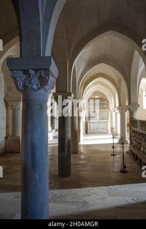 Crypte de la cathédrale San Leopardo, Osimo, Marche, Italie, Europe Banque D'Images