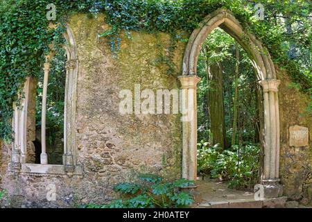 Fonte dos Amores, jardin Quinta das Lagrimas, Coimbra, Beira, Portugal Banque D'Images