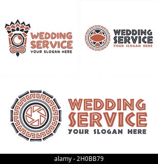 Lettre initiale icône photo appareil photo logo design Illustration de Vecteur