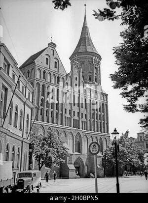 Der Dom à Königsberg Ostpreußen, 1930er Jahre. Vue de la cathédrale de Koenigsberg, l'Est de la Prusse, 1930. Banque D'Images