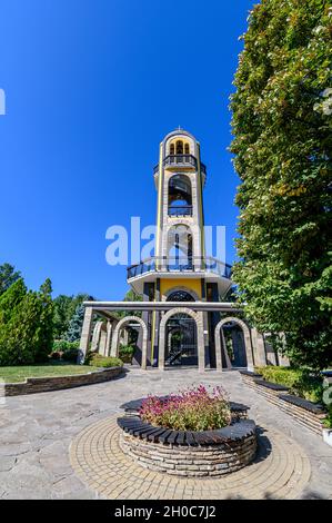 La tour de la cloche à Haskovo, Bulgarie Banque D'Images