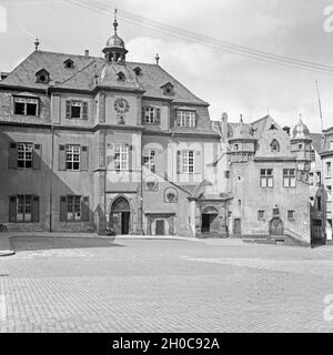 Das Alte Kaufhaus auf dem Florinsmarkt à Coblence, Deutschland 1930 er Jahre. Ancien grand magasin et Maison dansante au Florinsmarkt marché à Coblence, Allemagne, 1930. Banque D'Images