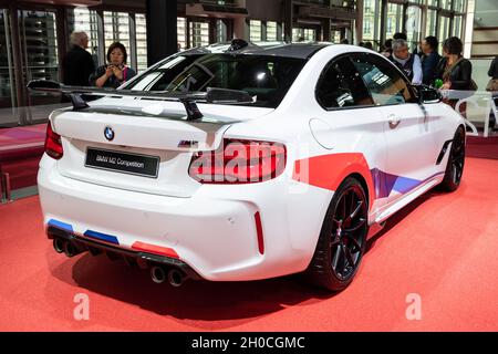 La voiture de compétition BMW M2 a été présentée au salon de l'automobile de Paris.Paris, France - 2 octobre 2018. Banque D'Images