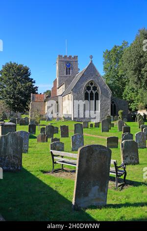 Église paroissiale de St Mary, Burnham Market, Norfolk, Angleterre, Royaume-Uni. Banque D'Images
