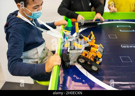 Rome, Italie 08/10/2021: Maker faire Rome, Parc industriel de Gazometer.© Andrea Sabbadini Banque D'Images