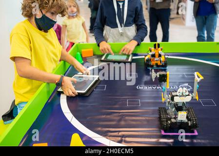 Rome, Italie 08/10/2021: Maker faire Rome, Parc industriel de Gazometer.© Andrea Sabbadini Banque D'Images