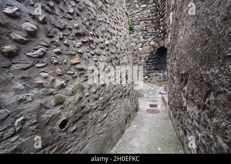 Vieux Genève - le Monetier - un passage historique et secret dans la vieille ville de Genève Banque D'Images