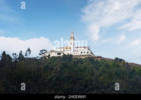 Eglise Monserrate au sommet de Monserrate Hill - Bogota, Colombie Banque D'Images