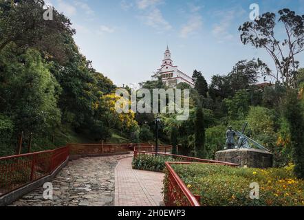 Eglise Monserrate au sommet de Monserrate Hill - Bogota, Colombie Banque D'Images